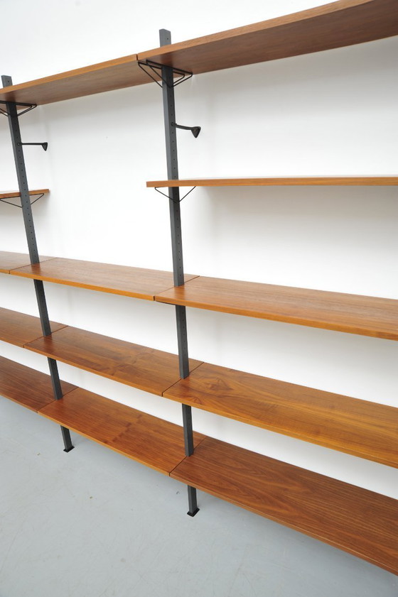 Image 1 of Walnut shelving system by Pira (1960s)
