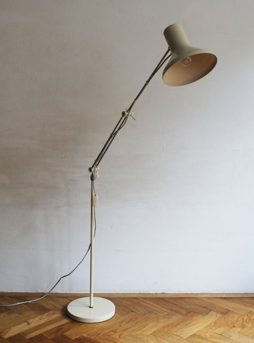 1960s Mid-Century Adjustable Floor Lamp by Josef Hurka (Czechoslovakia)