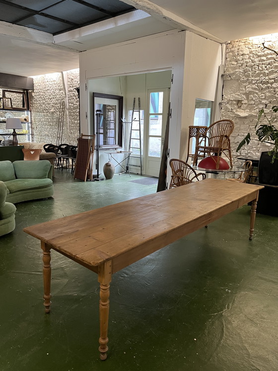 Image 1 of Tavolo da pranzo in pino da 3 metri