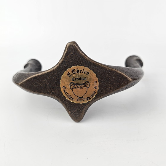 Image 1 of Set van 2 vintage kandelaars. Brutalistisch ontwerp van Horst Dalbeck. Duitsland 1950 - 1970.