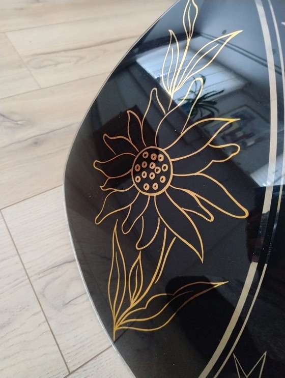 Image 1 of Plafonnier vintage en verre des années 50 et 60