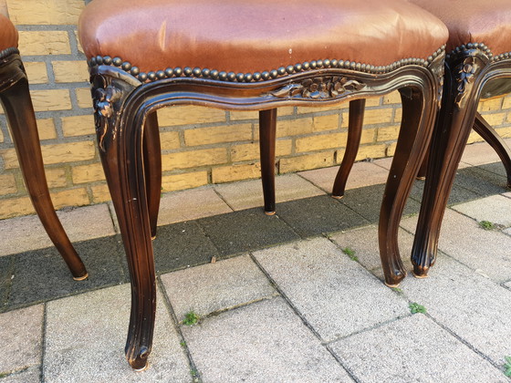 Image 1 of 4 chaises de salle à manger Louie Seize