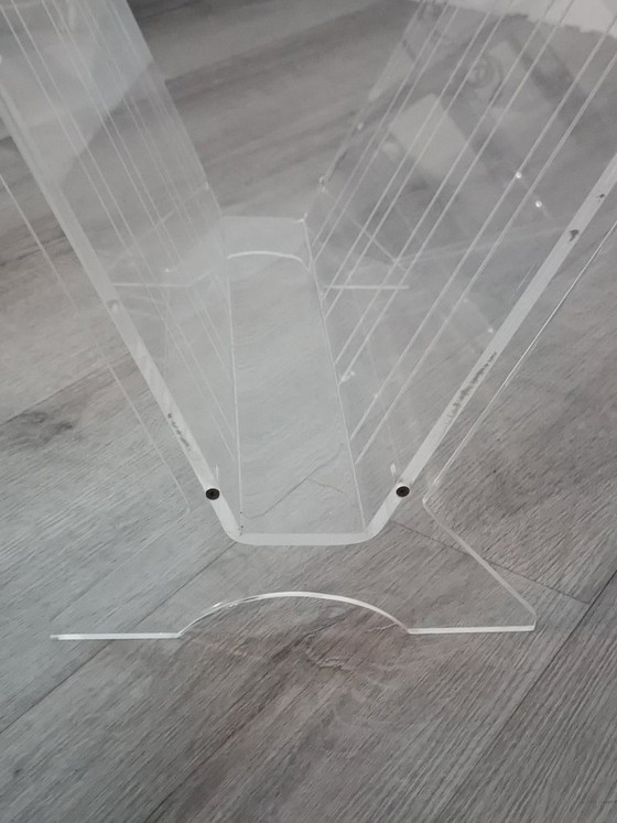 Image 1 of Porte revues vintage plexiglas France 1980s