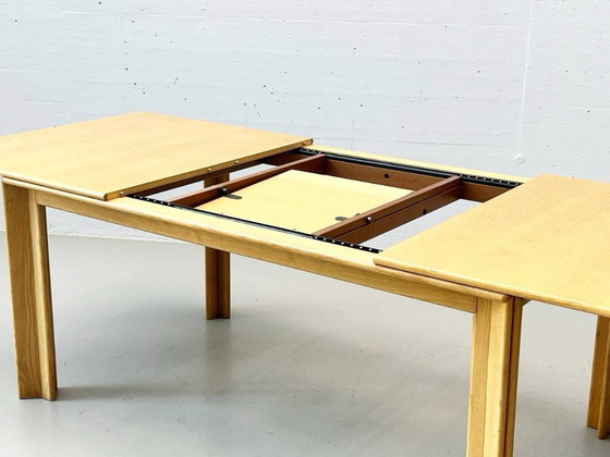 Image 1 of Set: 6 Stühle Modell Monk und Tisch von Afra und Tobia Scarpa für Molteni, 1973