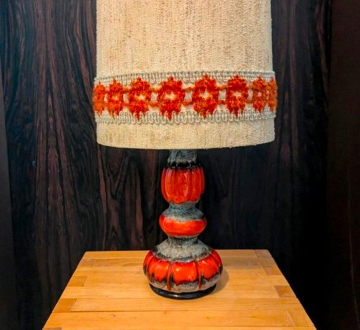 Lampe à poser Fat Lava Vintage 70s Glazed Ceramic