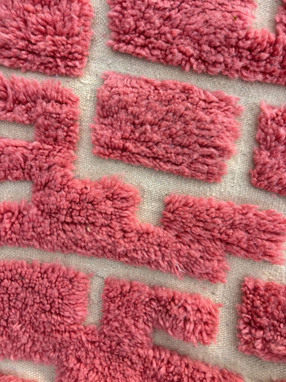 Pink & Elfenbein M’rirt Läufer, Handgeknüpfter marokkanischer Wollteppich, leslosanges, Teppiche & Läufer (Foto 2 von 10)