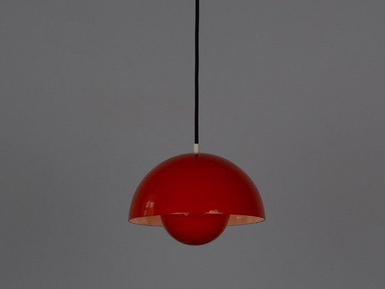 Image 1 of Paar van 2 Deense vintage lampen Bloempot door Verner Panton, Louis Poulsen, 1966