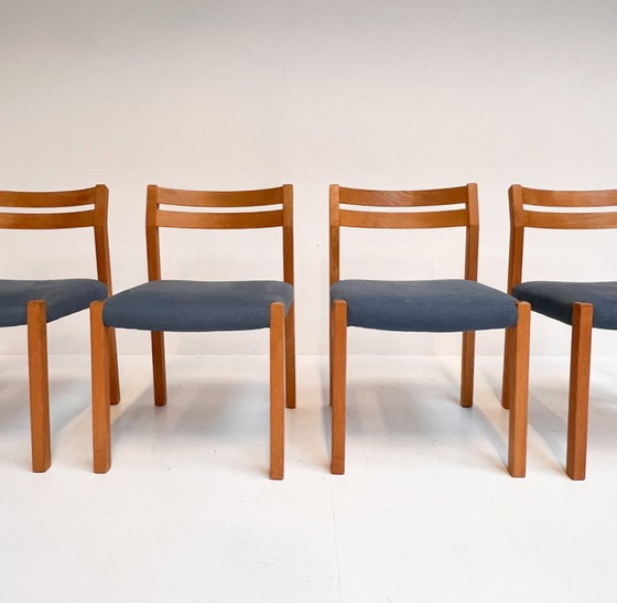 Image 1 of Set van 4 Niels Otto Moller stoelen Model 84, 1960's