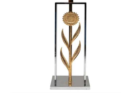 Image 1 of Charles House, attribuito a. Coppia di lampade a forma di girasole. Anni '70