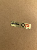 Specchio retrò in plastica arancione
