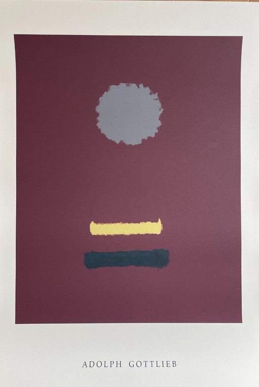 Adolph Gottlieb (1903-1974), Untitled, 1969, copyright Adolph and Esther Gottlieb Foundation/SABAM Belgium 2001, Printed in Ital