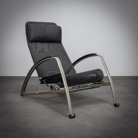 Image 1 of Loungefauteuil met voetenbank van Tecta, jaren 90