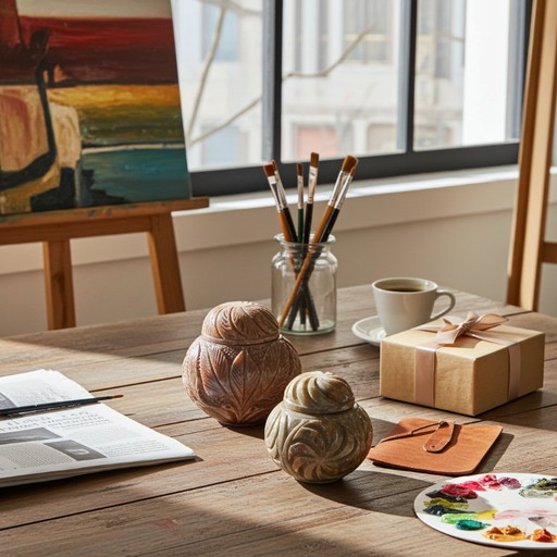 Set di 2 barattoli per lo zenzero in pietra ollare naturale intagliati a mano in stile vintage