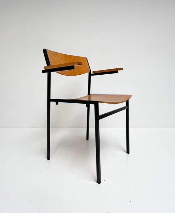 Image 1 of Set aus 6 stapelbaren Stühlen von Gijs van der Sluis, 1970er Jahre