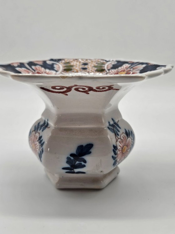 Coppia di sputacchiere 'Kwispedoor' Makkum – Antiche & Vintage (Pittore J. Visser) – Oggetti decorativi (photo 7 of 10)