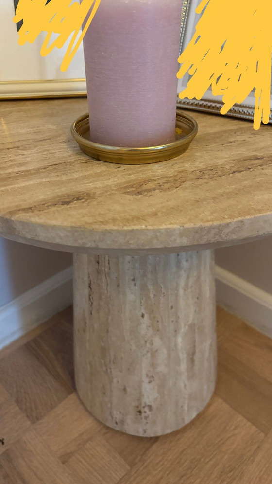 Image 1 of Super beautiful Travertine side/coffee table
