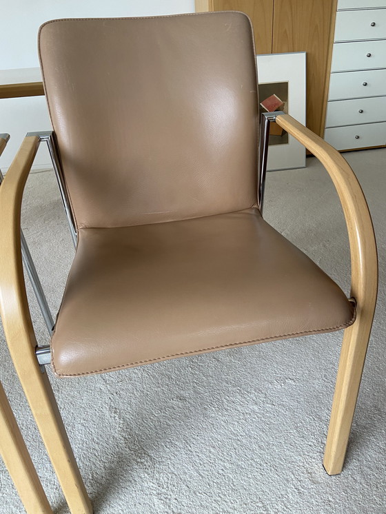 Image 1 of 6X Leolux Dining Chairs Cimaronne