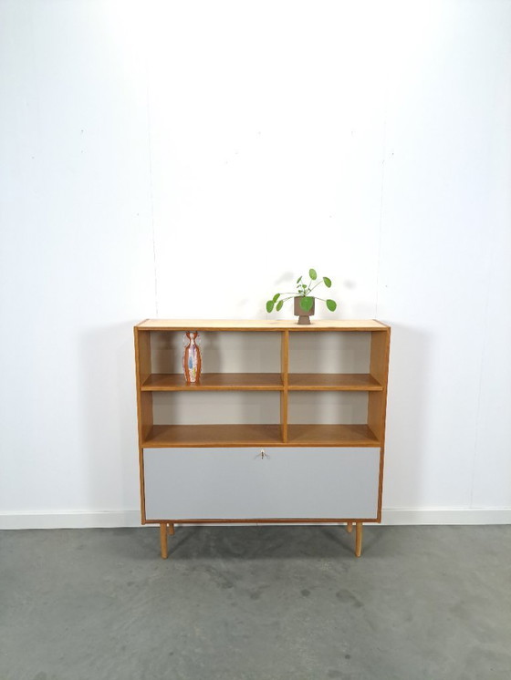 Image 1 of Danish Domino Mobler cabinet with flap door