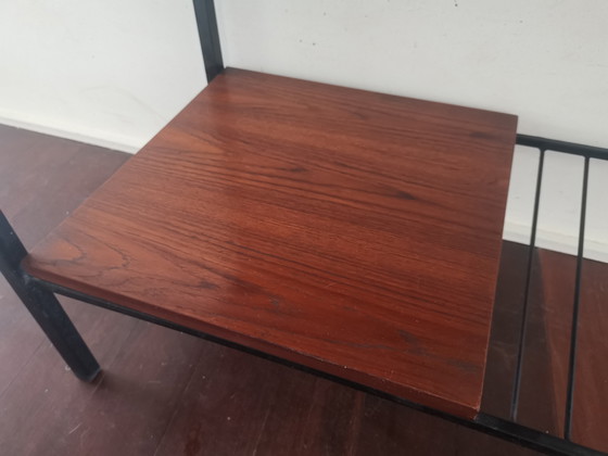 Image 1 of Vintage Wood and Metal Console