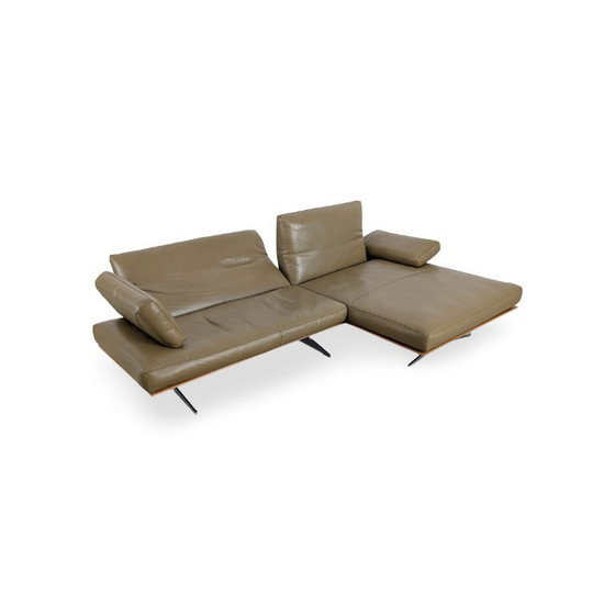 Image 1 of Original Koinor Marylin corner sofa, leather sofa, designer couch, green