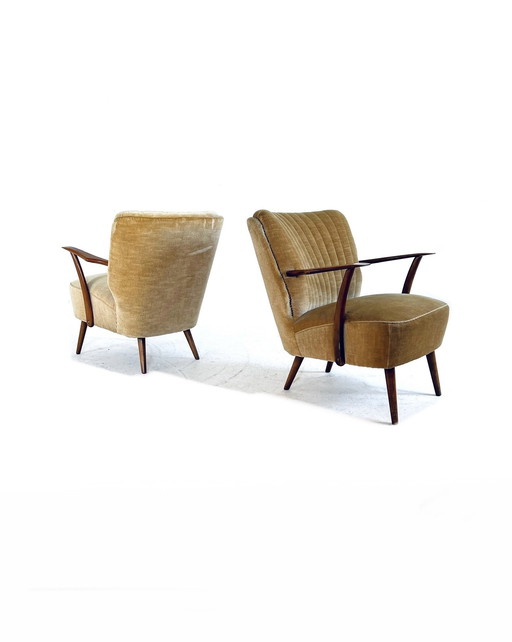 Set of 2 Vintage cocktail chairs 1960s