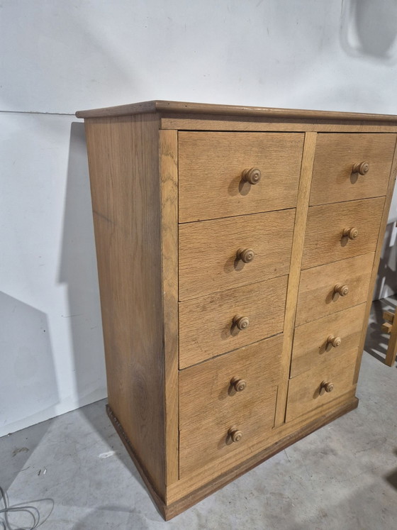 2 vintage apothekers winkel ladekasten, Hout, Bruin (foto 2 van 15)