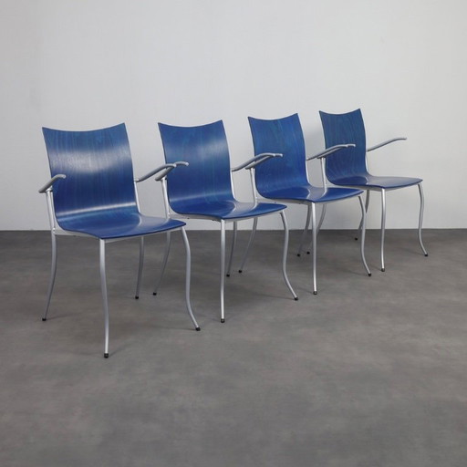 KFF – Karl Friedrich Förster, 4 xPostmodern Dining Chairs, 1990s