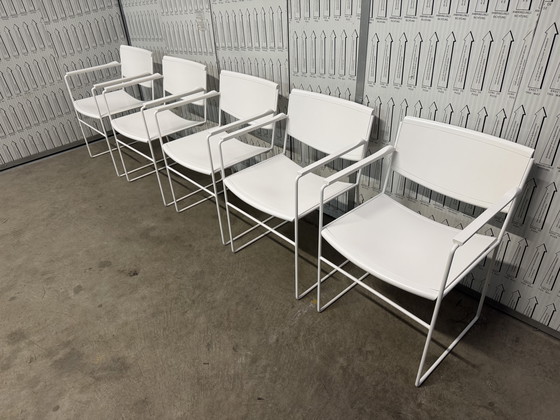 Image 1 of 5x postmodern Arco dining chairs from the 1980s