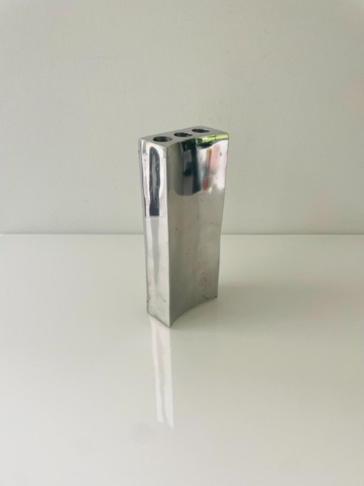 Modern stainless steel design vase with 3 openings