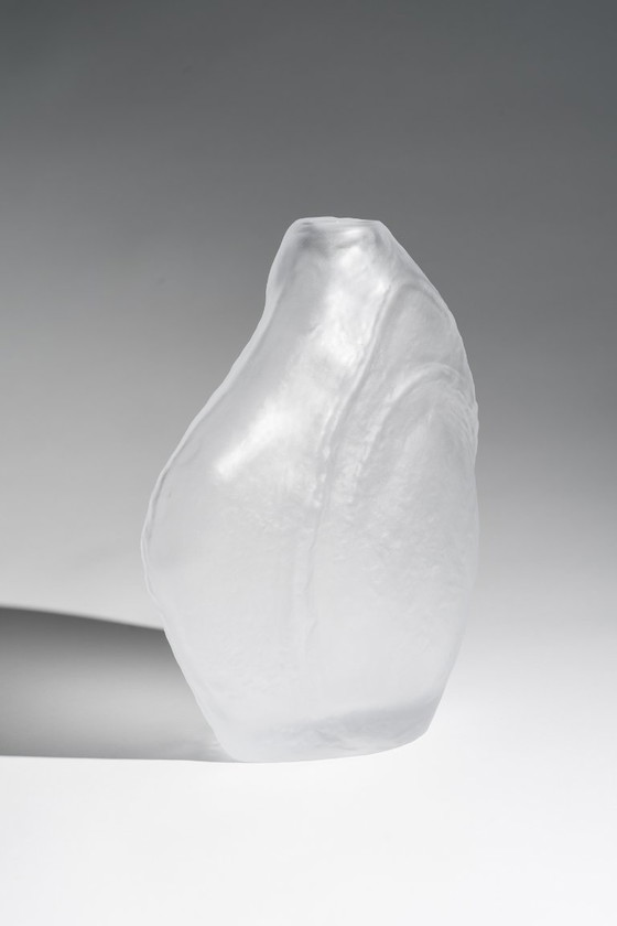 Image 1 of Rare Unique Peill & Putzler Sculptural Satin Glass Vase West Germany 1970s–1980s
