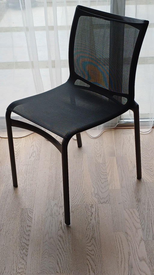 6x Chaises Alias Bigframe en aluminium laqué