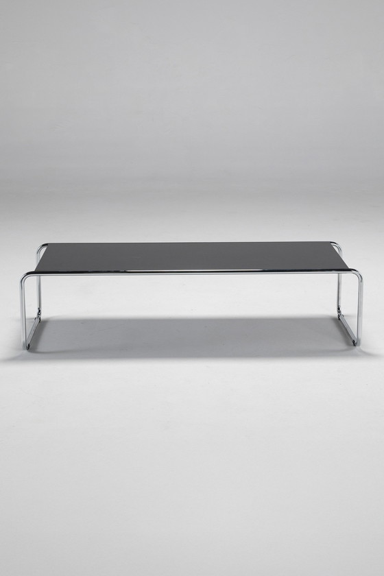 Image 1 of Bauhaus Couchtisch "Laccio", Marcel Breuer für Gavina, Italien, 1960er Jahre