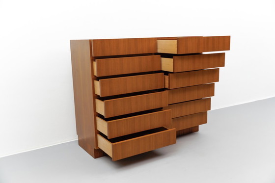 Image 1 of Mid-Century Walnut Chest of Drawers, 1960s