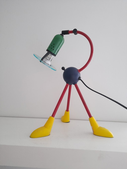 Lampe de bureau tripode postmoderne années 80