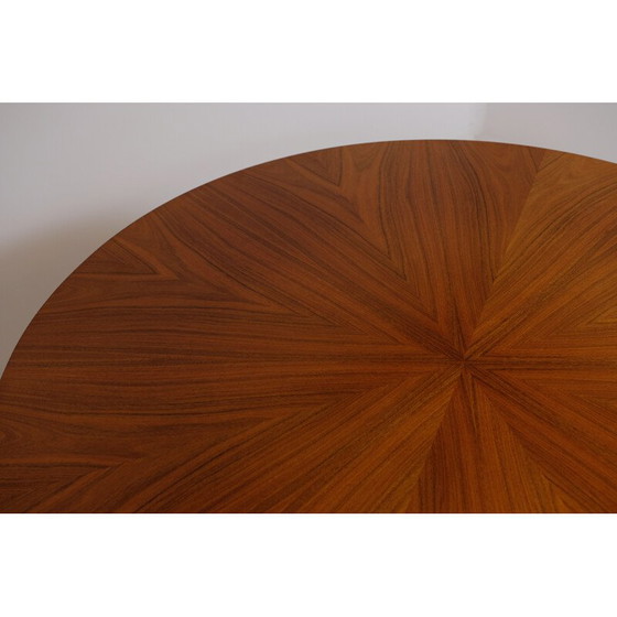 Image 1 of Round vintage dining table for 6 people, rosewood by Kondor Mobel Perfektion, 1970