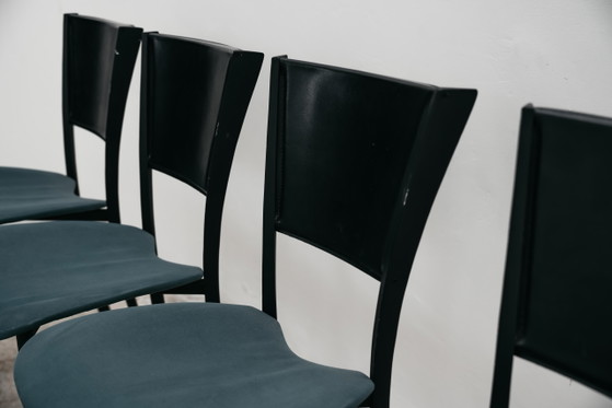 Image 1 of Dining Set of 4 Chairs, Made in Italy, 1980s Postmodern, Modern Antiques