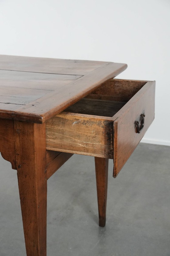 Image 1 of Antique French dining table made of fruit tree wood