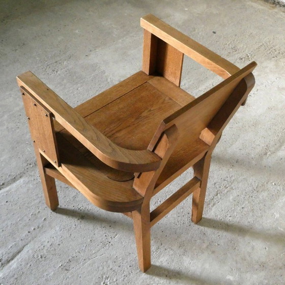 Poltrona in rovere, 1950 – Poltrone, Metallo, Legno (photo 6 of 7)