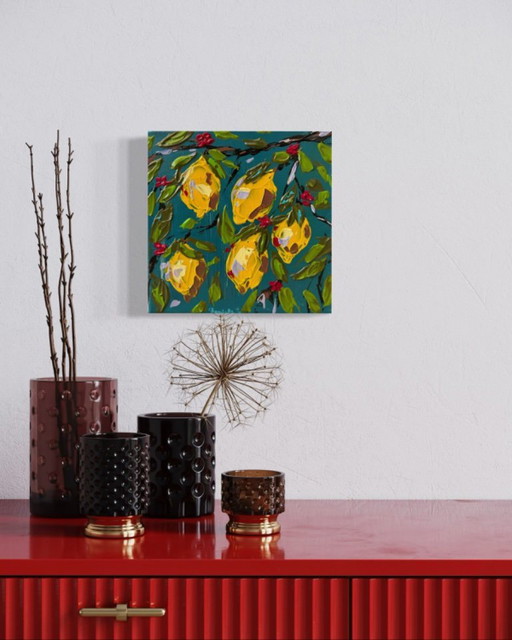 Lemons in acrylic