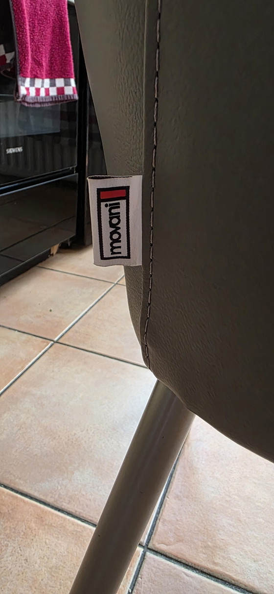 6 sillas de comedor de cuero Movani – Leather, Metal (photo 5 of 5)