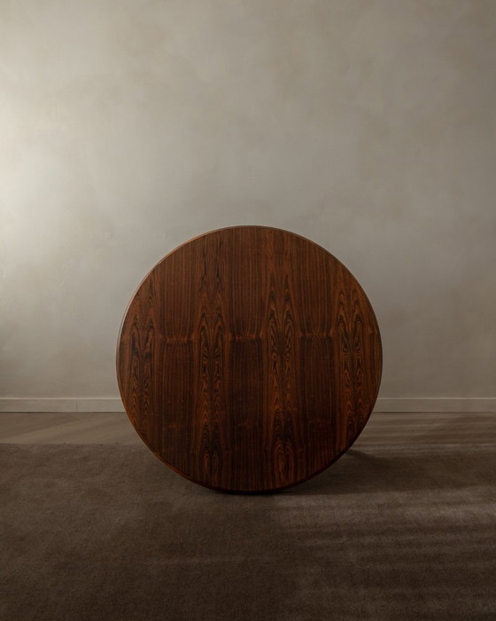 Image 1 of Mid Century Rosewood Round Coffee Table Model 283 by Johannes Andersen for CFC Silkeborg, 1960s