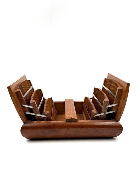 Image 1 of Art Déco wood cigarette box, Italy 1940