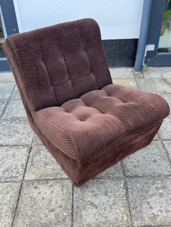 Image 1 of Vintage Corduroy Relax Stoel