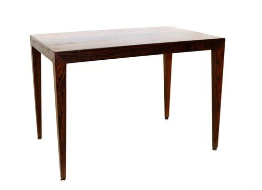 Tavolino in palissandro Severin Hansen per Haslev Danimarca, 1960