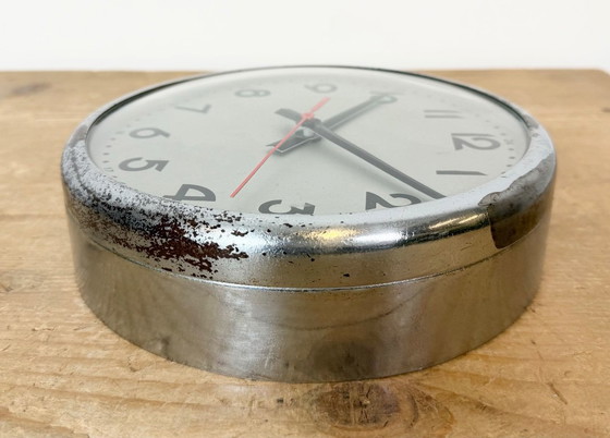 Vintage Wandklok van PAL, jaren 50 – Klokken, Glas, IJzer (photo 12 of 18)