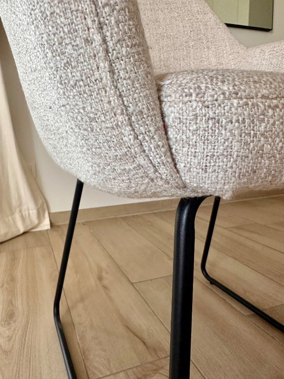Een set van 4 stijlvolle eetkamerstoelen van Studio Puro – Metal, Textile (photo 3 of 8)
