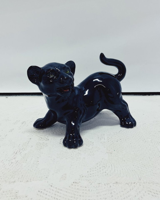 Image 1 of Panther Cub Ceramic
