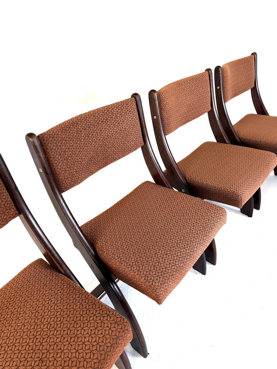 Image 1 of Set van 6 gerestaureerde Deense eetkamerstoelen ‘60