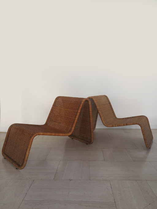 Hestra bamboe stoelen van Ikea, Zweden, jaren '80, set van 2