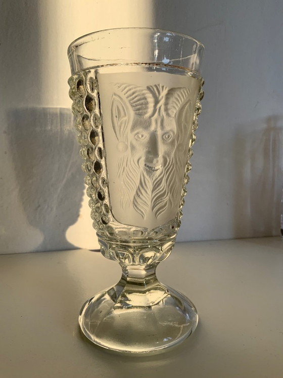 Image 1 of Rara copa Art Nouveau de S. Reich & Co. "Diablo y Mil Ojos"